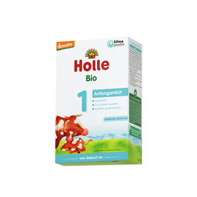 【跨境进口】1段奶粉 | Holle（泓乐）婴儿配方奶粉1段400g (0-6个月) 德国原装进口（跨境商品报关后不支持退货，介意慎拍）