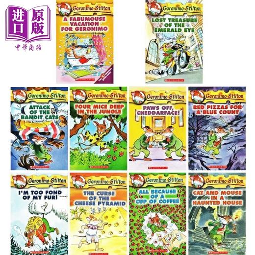 【中商原版】【赠音频】老鼠记者1-10册 Geronimo Stilton 全彩漫画英文原版送音频 学乐分级阅读 儿童探险小说 美国小学读物 7-10岁 商品图1