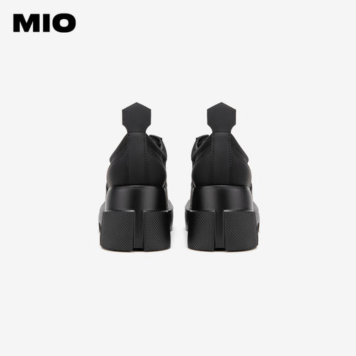 MIO米奥春季方头高跟牛津鞋户外时尚松糕鞋酷感厚底鞋M241530236 商品图4