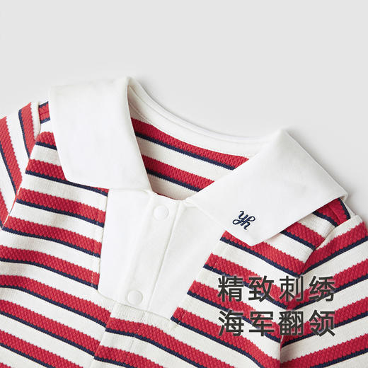 [商场同款]英氏婴儿衣服男宝宝童装连体衣2024春季新生儿爬服 商品图1