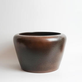 灰釉缸花器中式传统花瓶花艺花道比赛用花器花艺职业技能竞赛活动展示