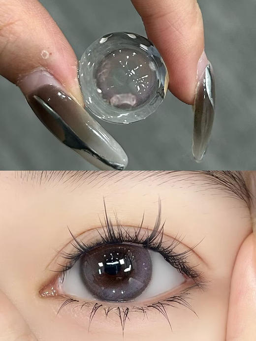 【中直径半年抛】Jellydoll-冷烟紫-14.2mm【半年抛 0-1000度 含525/575】 商品图1