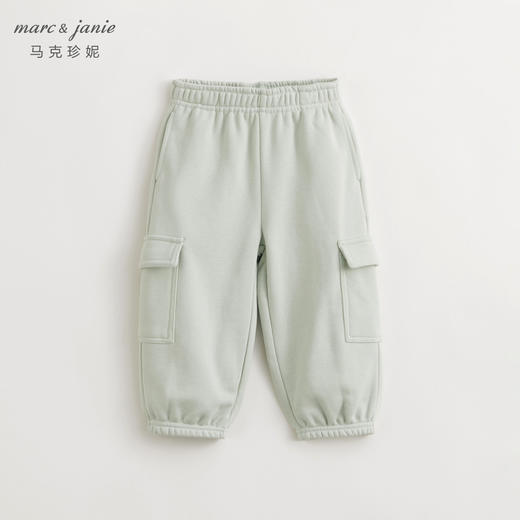 马克珍妮男女童超舒棉大口袋工装裤儿童运动裤春装新款裤子240257 商品图2