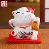金石工坊可爱招财猫小摆件个性办公桌创意装饰陶瓷储蓄罐生日礼物 商品缩略图1