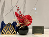 春节新春布置喜庆红色系玻璃缸圆桌花（不含运费） 商品缩略图0