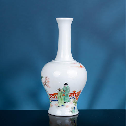 青花五彩加官进爵摇铃尊 商品图2