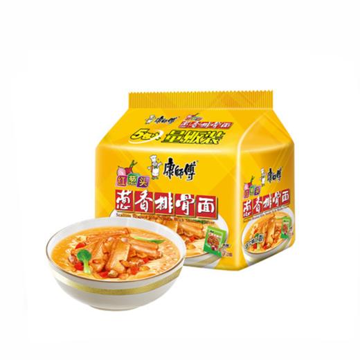 康师傅经典五包红葱头葱香排骨面107g*5 商品图0