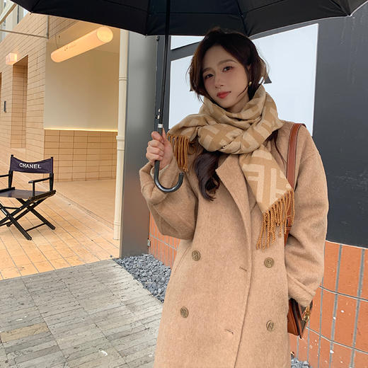 金蘑菇菇【柏丽情书】黑标限定款！10羊驼+90羊毛加厚双面呢大衣 商品图3