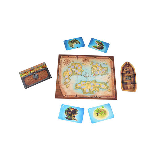 进口桌游 《秘岛迷航》 适玩年龄7+ 轻度策略 / 路径规划 / 关卡解锁 / 航海故事 42447 商品图6