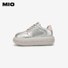 MIO米奥春季圆头高跟拼色休闲鞋时尚厚底舒软面包鞋女M241586233 商品缩略图0