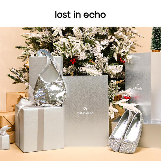 lost in echo2024新年闪银心愿礼盒芭蕾舞鞋女包发夹 商品图0