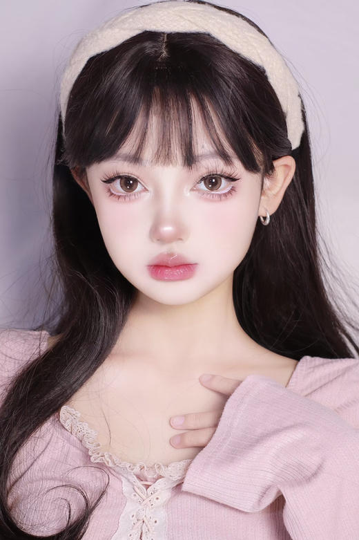 【大直径半年抛】Jellydoll-山茶花-14.5mm【半年抛 0-1000度 含525/575】 商品图4