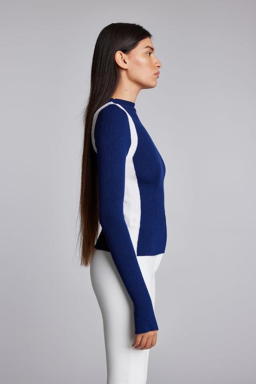 Cordova - Pista  - Marine - 女装 - 羊毛衫 - 深蓝色 商品图1