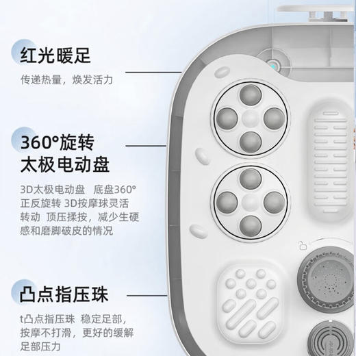 海尔泡脚桶足浴盆 全自动按摩洗脚盆 电动足浴桶恒温加热可拆卸按摩盘 高深桶HQY-J321W 【旗舰款】安全防漏电+自动按摩+银离子除味+可拆洗 商品图6