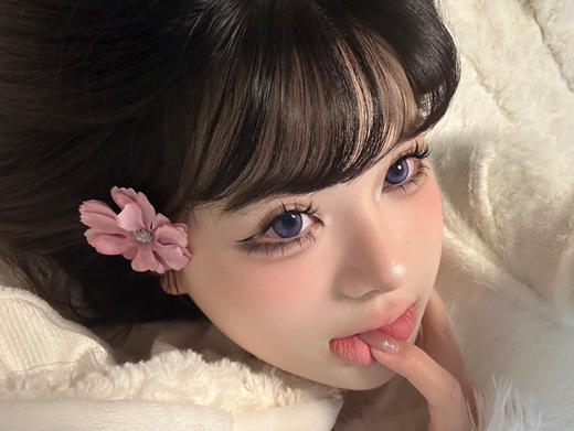 【中直径半年抛】Jellydoll-魔镜紫-14.2mm【半年抛 0-1000度 含525/575】 商品图6