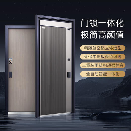 亚太天能精雕铸铝智能门M83掌静脉入户门人脸识别防盗门进户门 商品图6