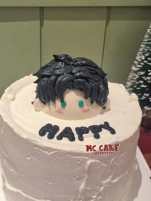 公仔人偶头像立体裱花蛋糕 商品图0