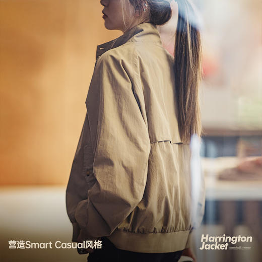 马登哈灵顿夹克女美式立领工装机车外套设计感运动棒球服秋季女 商品图4