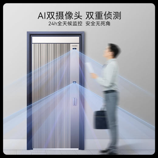 亚太天能精雕铸铝智能门M83掌静脉入户门人脸识别防盗门进户门 商品图1