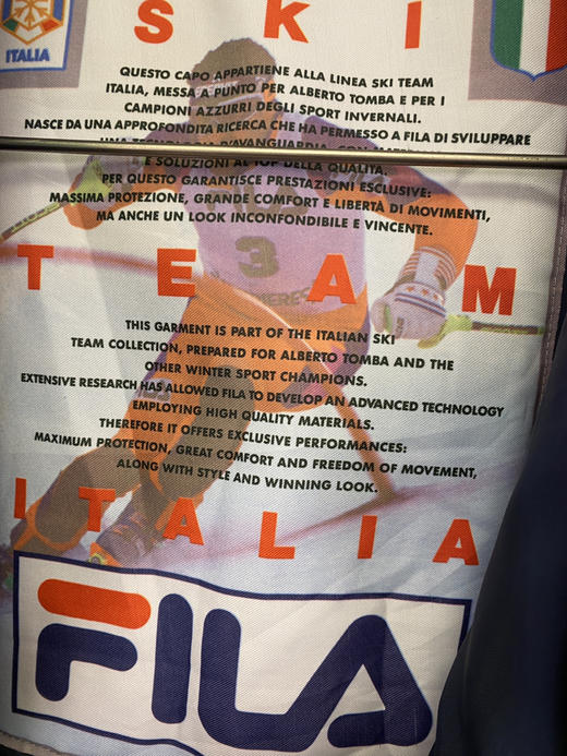 90年代 Vintage FILA 斐乐 棉服 夹棉外套_CTJK(S) 商品图3