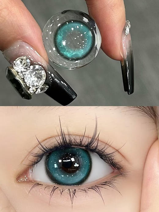 【中直径半年抛】Jellydoll-魔镜绿-14.2mm【半年抛 0-1000度 含525/575】 商品图0