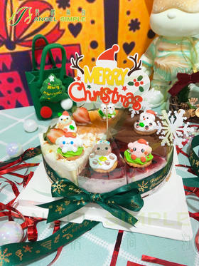 圣诞蛋白糖饼干切件（10件）