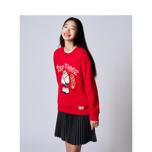 TeenieWeenie小熊卡通字母卫衣女春季女卫衣TTMA241102P 商品图4
