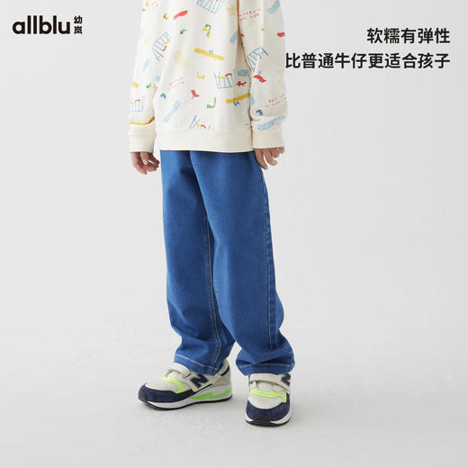 【春季特惠】幼岚24春新款blublu牛仔直筒裤牛仔裤ZY 商品图1