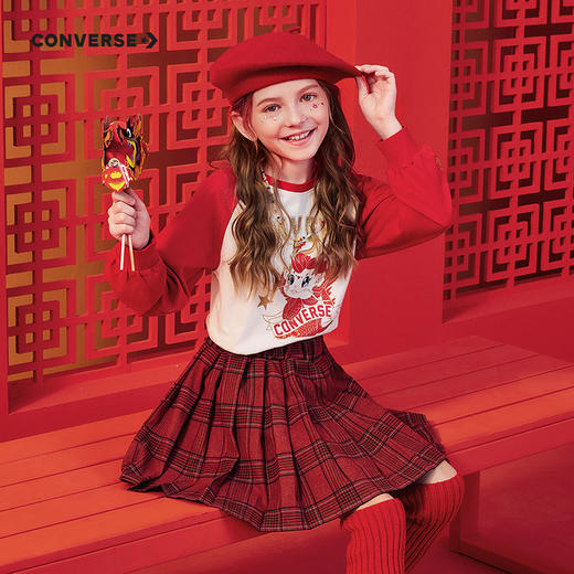 CONVERSE 春 大童小童 儿童童装T恤 CNVG-AG-G025 商品图1