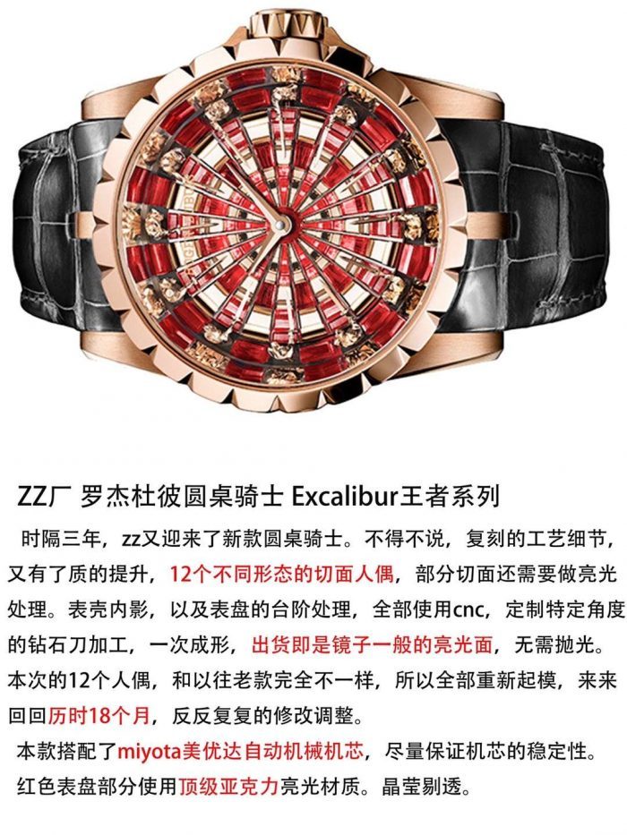 罗杰杜彼圆桌骑士复刻表王者系列RDDBEX0684 评测