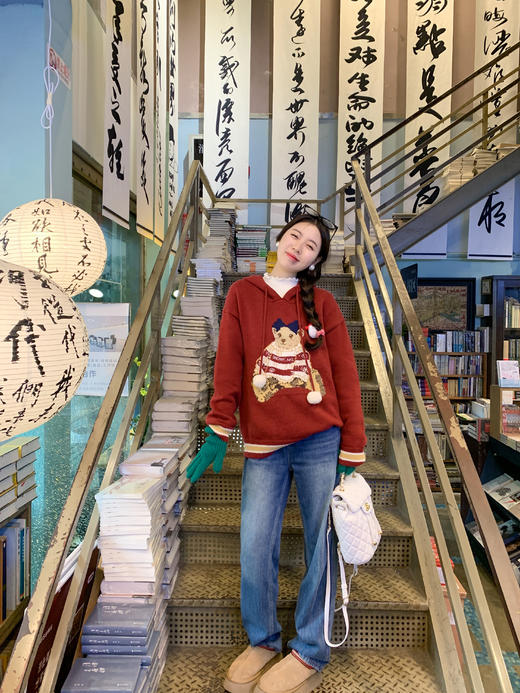 <曾小咸推荐>2.4现货秒杀 ！微信超特价！连帽小熊毛衣 日常169.99 立减70 秒杀99.99！！ 商品图4