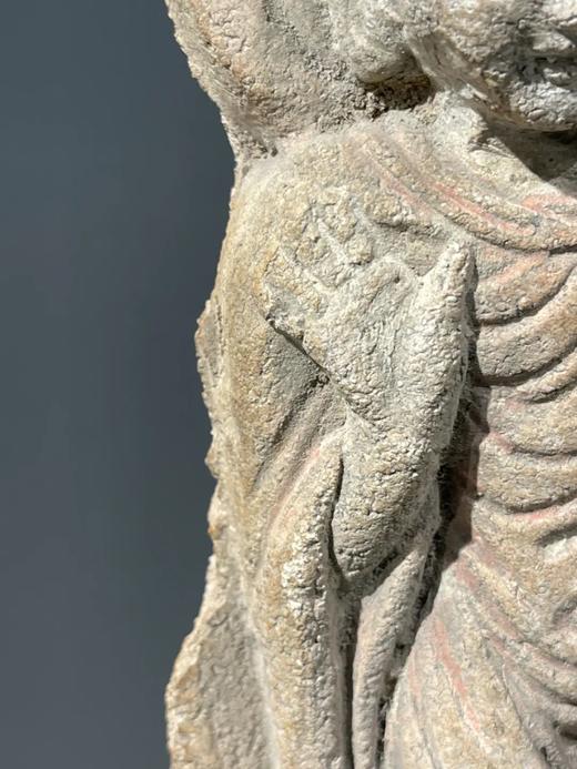 灰陶释迦牟尼立像残件，顺丰包邮 商品图14