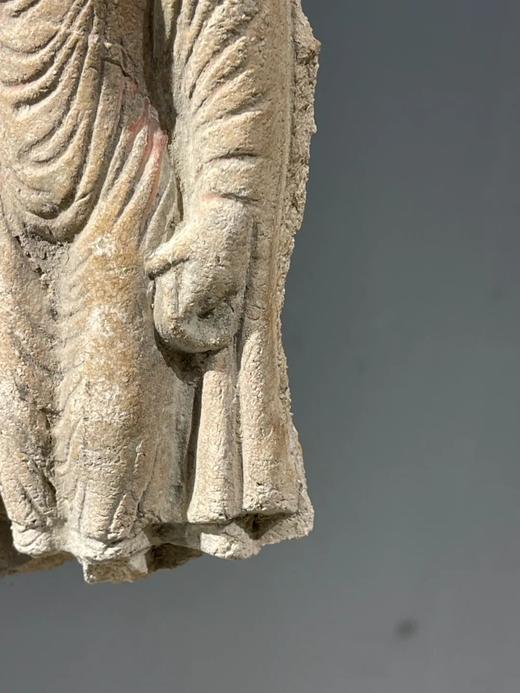 灰陶释迦牟尼立像残件，顺丰包邮 商品图9