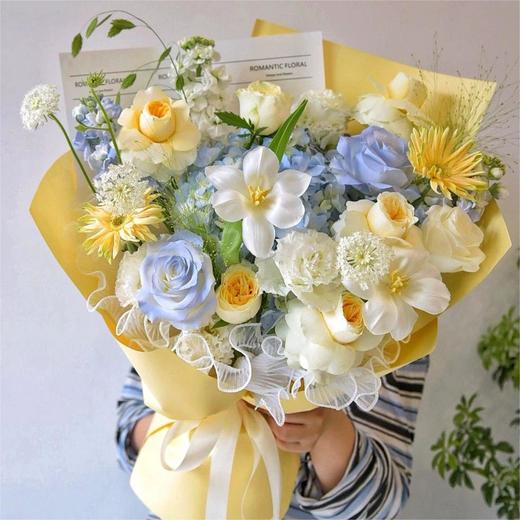 奶油春天（蓝绣球+奶油杯混搭） 商品图1