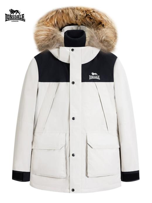 LONSDALE/龙狮戴尔 保暖加厚撞色连帽冲锋羽绒服情侣款[福利品] 商品图6