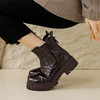 时尚个性，头层羊皮保暖羊羔毛厚底马丁短靴HB-Z726 商品缩略图5