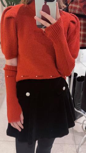 【门店同款】冬季派对复兴-新中式袖套针织上衣 155594325