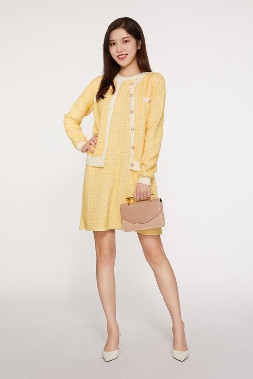Le Malene 香奈儿风黄色连衣裙套装 9755 商品图0