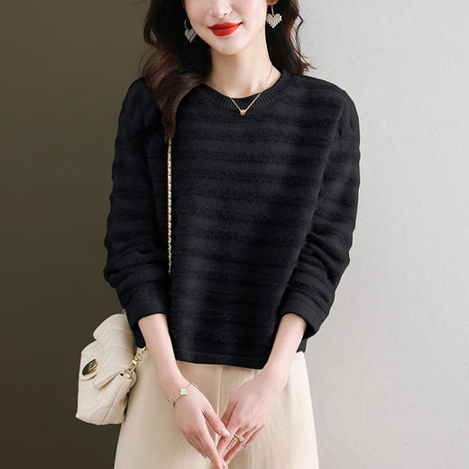 高腰小个子短款毛衣，女秋冬配裙子的上衣新款冬季内搭针织衫CC-11-68157 商品图3