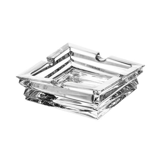 【清仓特惠3折】捷克进口BOHEMIA 波西米亚水晶玻璃 客厅厅办公室创意潮流雪茄烟灰缸 水立方烟灰缸22cm 商品图0