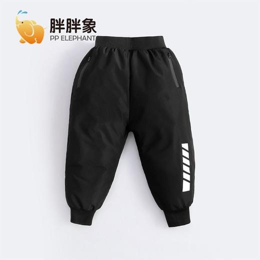 胖胖象儿童羽绒裤男童女童加厚宝宝中大童外穿工装拉链口袋裤子聚 商品图5