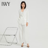 IWY/高端职业西装套装女气质干练韩版白色西服正装美容院工作服C13518+P33518 商品缩略图0