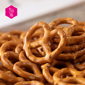 【好吃的】碱水蝴蝶结 海盐味 香脆可口 独立包装 零食 下午茶 饼干100g 两盒装&四盒装