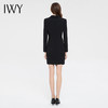IWY/黑色西装连衣裙女秋冬长袖职业通勤正装售楼部工作服职业裙Q13330 商品缩略图4