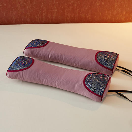 自然醒草本热敷可调节颈枕决明子艾草荞麦壳枕调节高度加热可拆洗手工睡眠枕LK 商品图10