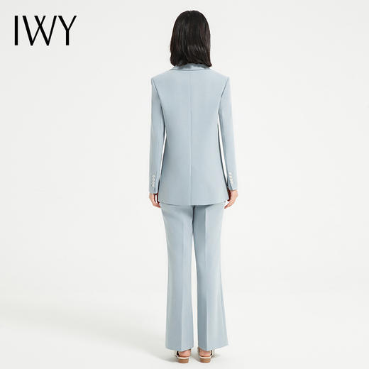 IWY/气质上镜蓝色主持人西装套装女休闲韩版美容院工作服高端职业正装C13519+P33519 商品图4