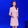 IWY/优雅粉色主持人连衣裙修身上镜面试正装女艺考生录课西装裙Q873-P 商品缩略图3