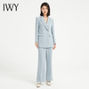 IWY/气质上镜蓝色主持人西装套装女休闲韩版美容院工作服高端职业正装C13519+P33519 商品缩略图0