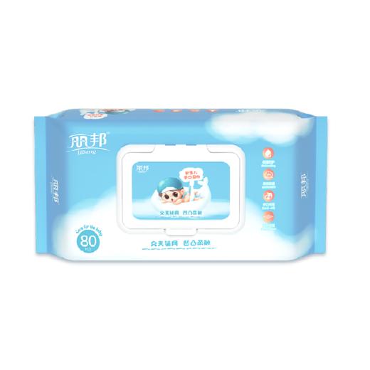 丽邦新生儿珍珠纹80片湿巾8012 商品图0