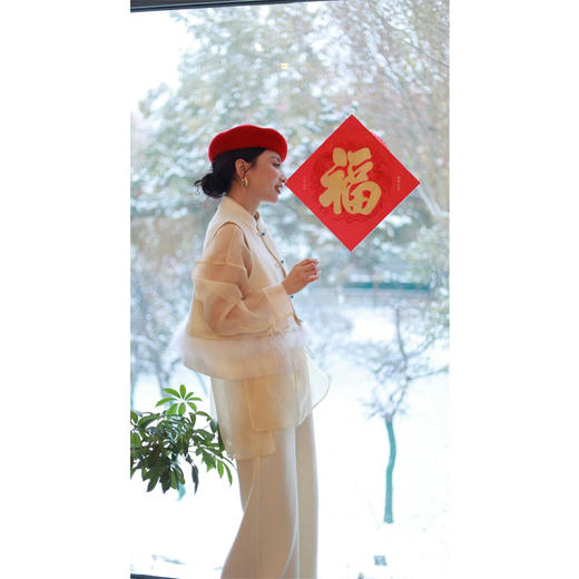 【抖音专属】【贺春系列】中式马甲（23804784-凝脂） 商品图1